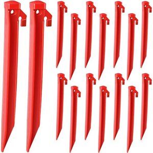 16 Pieces Plastic Inflatable Stakes, 8.7 Inch Inflatable Tent Stakes Replacement